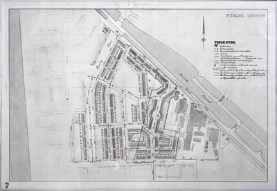 853510 Plattegrond van een deel van de stad Utrecht (het gebied tussen het Amsterdam-Rijnkanaal/ Lessinglaan/ ...